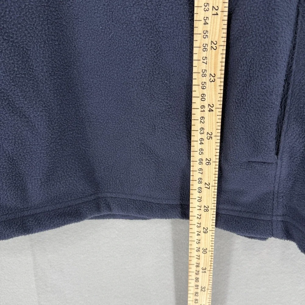 The North Face Fleece Pullover Men XL Green Navy Blue Quarter Zip‎ Colorblock